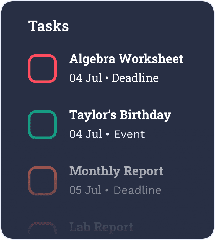 Tasks Container